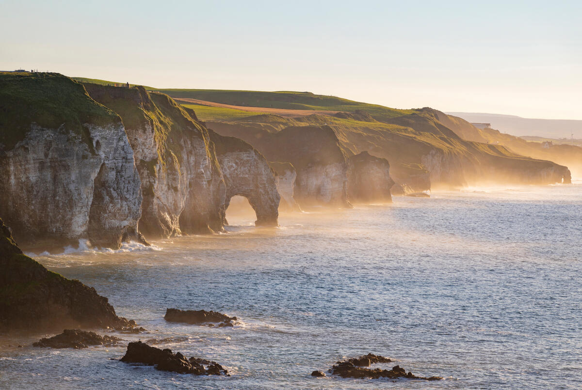 White Rocks Sunset Co Antrim - ©Tourism Ireland