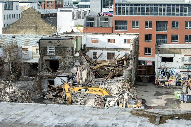 Afbraak van Windmill Lane Recording Studios