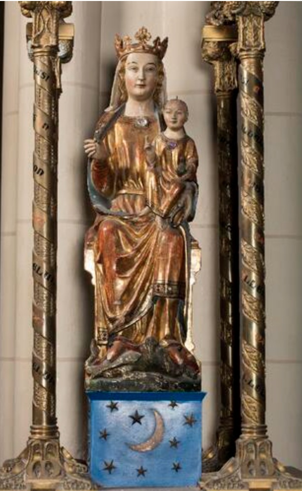 13de eeuws miraculeuze Mariabeeld